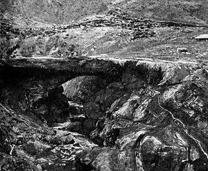 Inkasilta, Peru, 1895 tekijältä Unbekannt