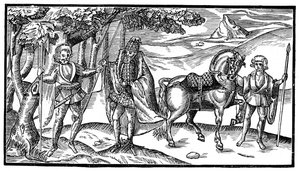 Irlantilainen päällikkö ja hänen avustajansa, 1581, 1893 tekijältä Unbekannt