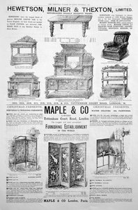 Mainossivu Ladys Pictorial -lehden joulussa 1891 tekijältä Unbekannt
