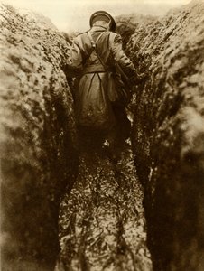 Upseeri juoksuhaudoissa, Ranska, ensimmäinen maailmansota, 1916, 1935. tekijältä Unbekannt