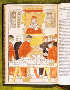 Anatomian luento Padovassa, Italiassa, 1483 tekijältä Unbekannt