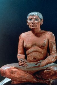 Muinainen egyptiläinen istuva kirjuri, 25-24-luvulla eKr tekijältä Unbekannt