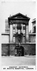 Ancient Gateway, St Barts Hospital, Lontoo, 1920-luku tekijältä Unbekannt