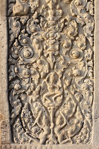 Angkor Wat, veistetty yksityiskohta WallFlowersissa, Siem Reap, Kambodža tekijältä Unbekannt