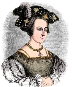 Anne Boleyn c1504-1536, Englannin Henry VIII:n toinen vaimo, c1880 tekijältä Unbekannt