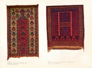 Antiikki Bokhara-rukousmatto & Sarik Turkman Or Her Body Prayer Ruji, K19 To tekijältä Unbekannt