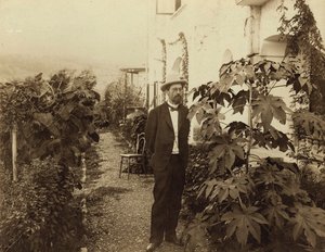 Anton Chekhov, venäläinen kirjailija, Jalta, Krim, Venäjä, c1900 tekijältä Unbekannt