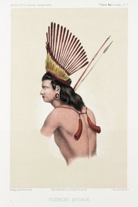 Apinagen soturi, Brasilia, n. 1843-1847 tekijältä Unbekannt