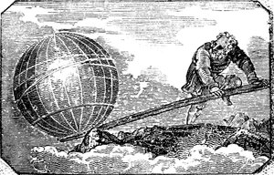 Archimedes c287-212 eKr., antiikin kreikkalainen matemaatikko ja keksijä, 1824 tekijältä Unbekannt