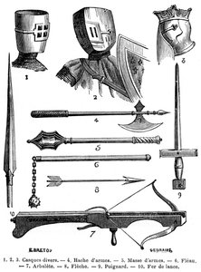 Panssari ja aseet 1200-luvulta 1882-1884 tekijältä Unbekannt