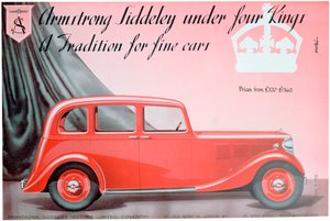 Armstrong Siddeley Motorsin mainos, 1937 tekijältä Unbekannt
