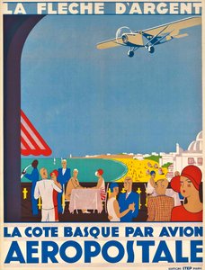 Aeropostale. Baskimaan rannikko, noin 1928-1930. tekijältä Unbekannt