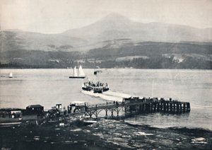 Arran - Brodick Pier and Goatfell, 1895 tekijältä Unbekannt