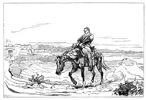 Tohtori Brydonin saapuminen Jalalabadiin, 13. tammikuuta 1842, 1900 tekijältä Unbekannt
