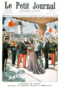 Kenraali Voyronin saapuminen Marseilleen palattuaan Kiinasta, 1901 tekijältä Unbekannt