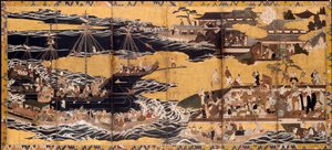 Eteläbarbaarien saapuminen, n. 1600. tekijältä Unbekannt