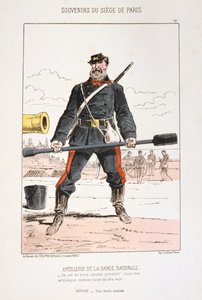 Kansalliskaartin tykistö, Pariisin piiritys, 1870-1871 tekijältä Unbekannt