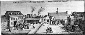 Arundel-talo, Strand, 1600-luku, 1908 tekijältä Unbekannt