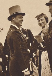Ascot, kesäkuu 1935 - kuningas Edward, silloinen Walesin prinssi, rouva Simpsonin kanssa, 1937 tekijältä Unbekannt