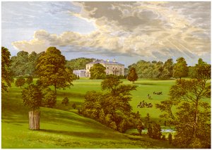 Ashcombe Park, Staffordshire, Sneydin perheen koti, vuosi 1880 tekijältä Unbekannt