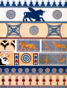 Assyrialainen tiili- ja laattasuunnittelu, 1933-1934 tekijältä Unbekannt