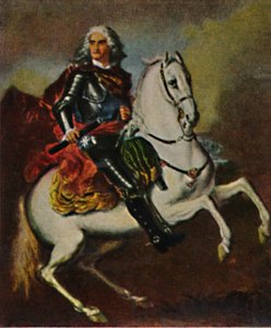 Elokuu Vahva 1670-1733. - Silvestren maalaus, 1934. tekijältä Unbekannt