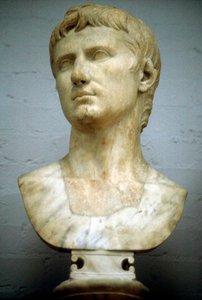 Augustus Caesar - Gaius Julius Caesar Octavianus 63 eKr.-14 jKr, ensimmäinen Rooman keisari tekijältä Unbekannt