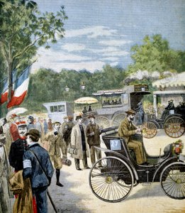Auton luotettavuuskoe Pariisin ja Rouenin välillä, sponsoroi Le Petit Journal, 1894 tekijältä Unbekannt