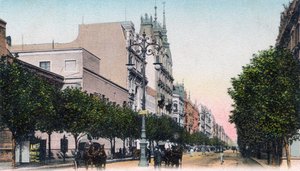 Avenida de Mayo, Buenos Aires, Argentiina, 1900-luvun alku tekijältä Unbekannt