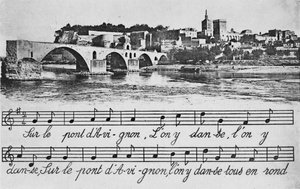 Avignon. - St-Benezetin silta, 1925 tekijältä Unbekannt