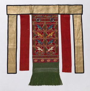 Takaesiliina kuninkaalliseen seremonialliseen viittaukseen, 1800-luvun loppu - 1900-luvun alku. tekijältä Unbekannt