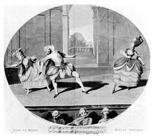 Traaginen baletti, 1781 tekijältä Unbekannt