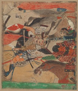 Taistelu Rokuharassa, Tarina Heiji-kapinasta Heiji monogatari..., 1300-luku. tekijältä Unbekannt