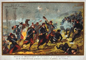 Champignyn taistelu, Ranskan ja Preussin sota, 30.11.-2.12.1870 tekijältä Unbekannt
