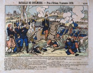 Coulmiersin taistelu, Ranskan ja Preussin sota, 9. marraskuuta 1870 tekijältä Unbekannt