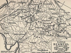 Eckmühlin taistelu, 22. huhtikuuta 1809, 1896. tekijältä Unbekannt