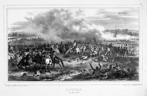 Lutzenin taistelu 2. toukokuuta 1813 tekijältä Unbekannt