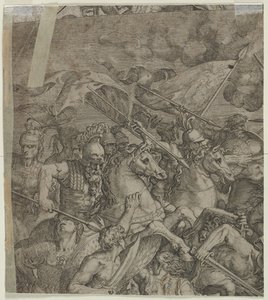 Milvian Bridgen taistelun fragmentti, 1500-luku. tekijältä Unbekannt