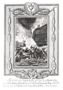 Taistelu Cape LaHoguen edustalla, 1692 tekijältä Unbekannt