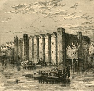 Baynardsin linna vuonna 1790, 1897 julkaistusta kuvasta. tekijältä Unbekannt