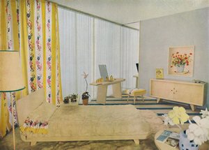 Makuuhuoneen suunnitteli Suzanne Guiguichon, 1939. tekijältä Unbekannt