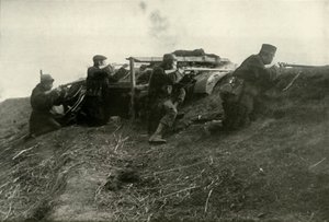 Belgialaiset pitävät jokea Termondessa, 1919. tekijältä Unbekannt