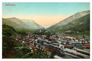 Bellinzona, Sveitsi, 1900-luvun alku tekijältä Unbekannt