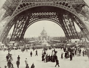 Eiffel-tornin alla, Pariisi, 1889 tekijältä Unbekannt