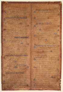 Bifolium leikattu pois Carolingian Gradual recto, n. 830-860. tekijältä Unbekannt