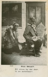 Bill Bailey -postikortti. Bill Bailey, Wont You Please Come Home oli suosittu kappale, joka julkaistiin vuonna 1902 tekijältä Unbekannt