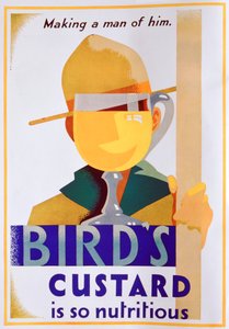 Birds Custard -mainos, 1930 tekijältä Unbekannt