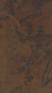 Linnut, viiniköynnökset ja kukat, Ming-dynastia, 1368-1644. tekijältä Unbekannt