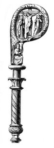 Bishops crozier, Metzin katedraali, 1300-luku, 1870 tekijältä Unbekannt