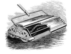 Bissell-maton lakaisukone, amerikkalainen, 1887 tekijältä Unbekannt